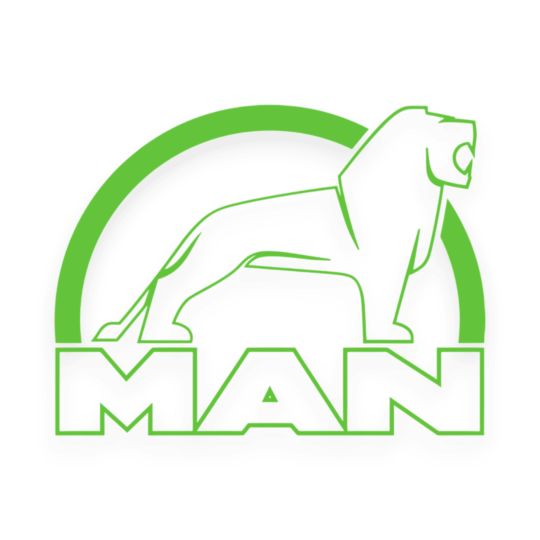 Sticker man løve hvid - 063 Lime grøn - KJoF - 100mm x 75mm - Nej tak