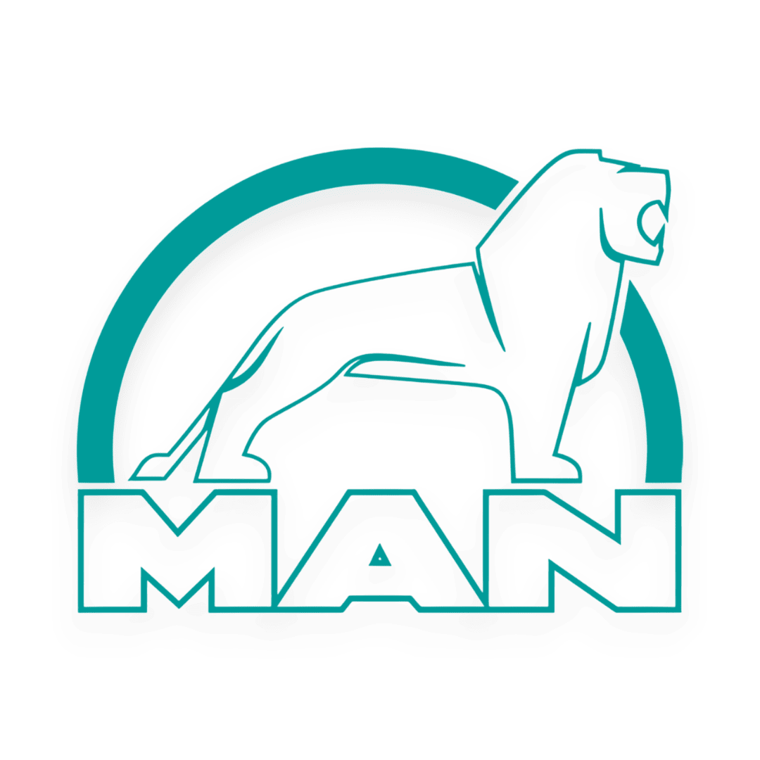 Sticker man løve hvid - 061 Grøn - KJoF - 100mm x 75mm - Nej tak