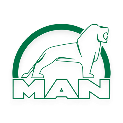 Sticker man løve hvid - 061 Grøn - KJoF - 100mm x 75mm - Nej tak