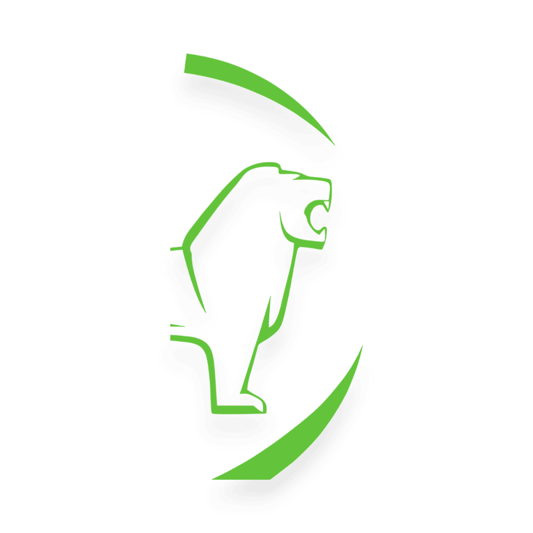Sticker man løve rund - 063 Lime grøn - KJoF - 100mm x 200mm - Nej tak