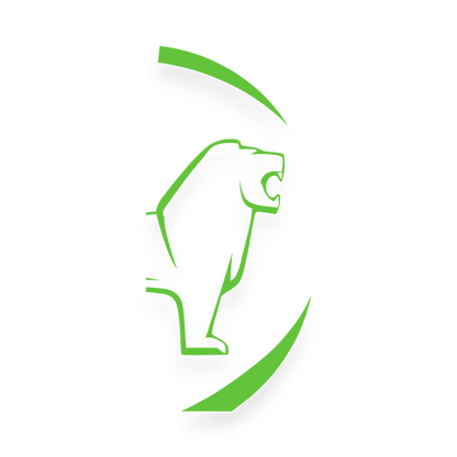 Sticker man løve rund - 063 Lime grøn - KJoF - 100mm x 200mm - Nej tak