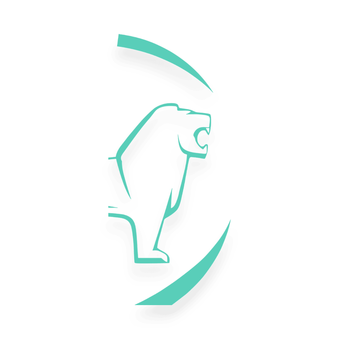 Sticker man løve rund - 061 Grøn - KJoF - 100mm x 200mm - Nej tak