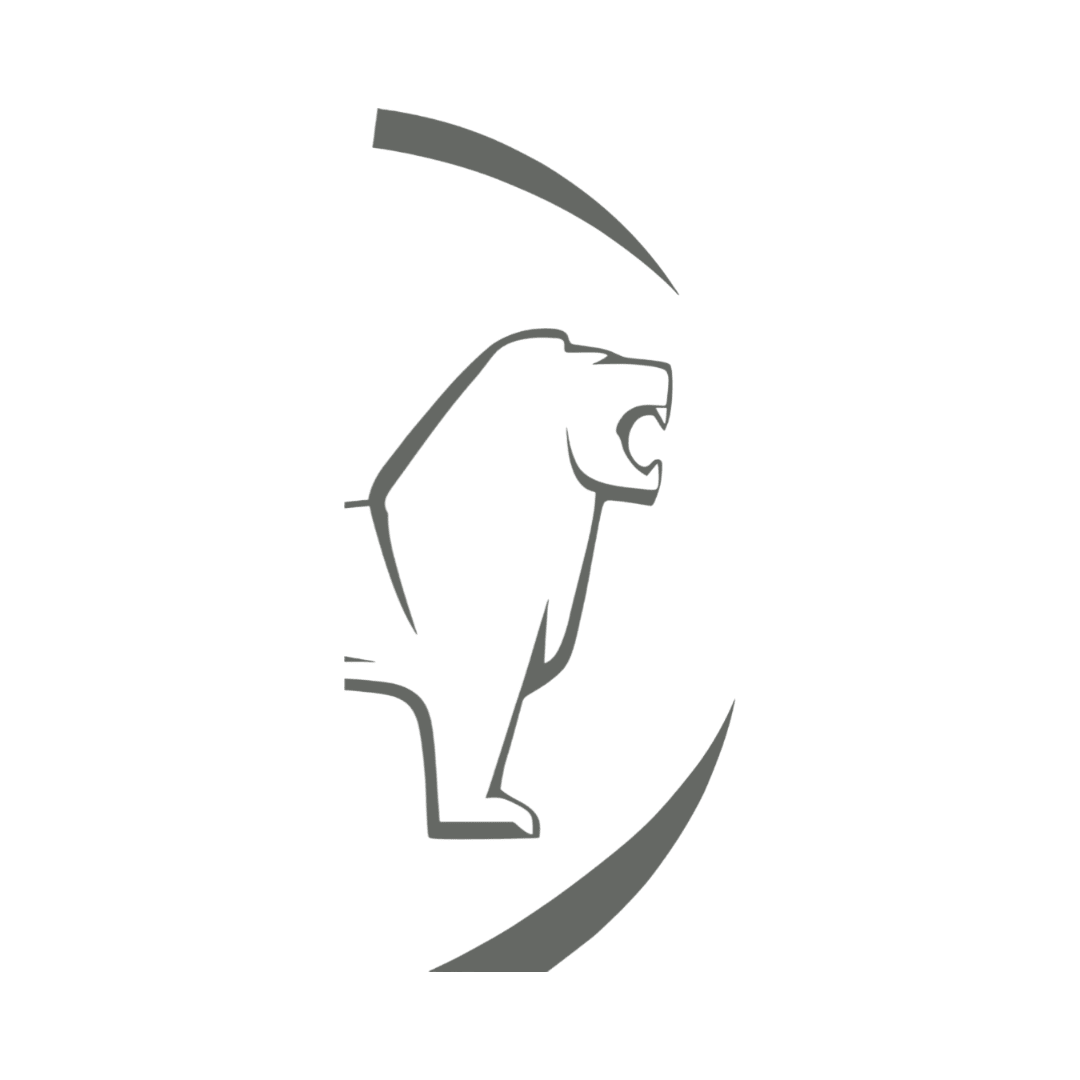 Sticker man løve rund - 061 Grøn - KJoF - 100mm x 200mm - Nej tak