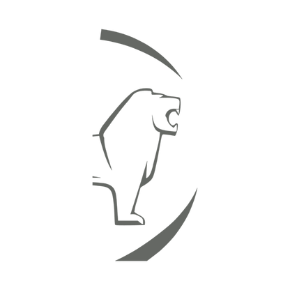 Sticker man løve rund - 061 Grøn - KJoF - 100mm x 200mm - Nej tak