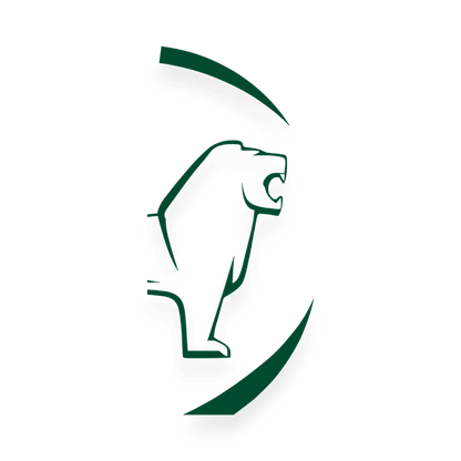 Sticker man løve rund - 061 Grøn - KJoF - 100mm x 200mm - Nej tak