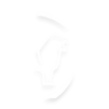 Sticker man løve rund - 010 Hvid - KJoF - 100mm x 200mm - Nej tak