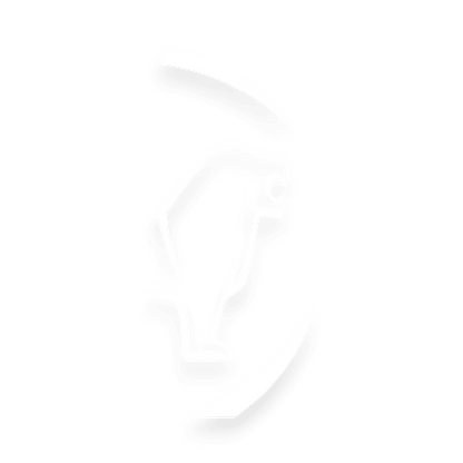 Sticker man løve rund - 010 Hvid - KJoF - 100mm x 200mm - Nej tak