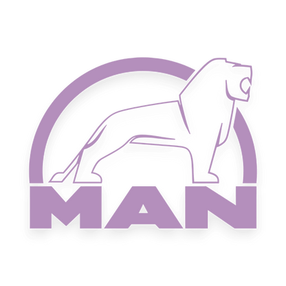 Sticker man løve sort - 061 Grøn - KJoF - 100mm x 75mm - Nej tak