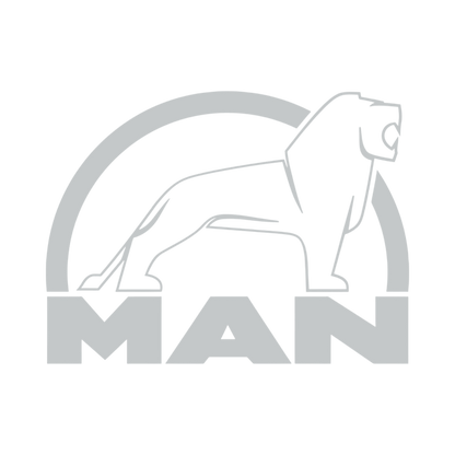 Sticker man løve sort - 072 Lysegrå - KJoF - 100mm x 75mm - Nej tak