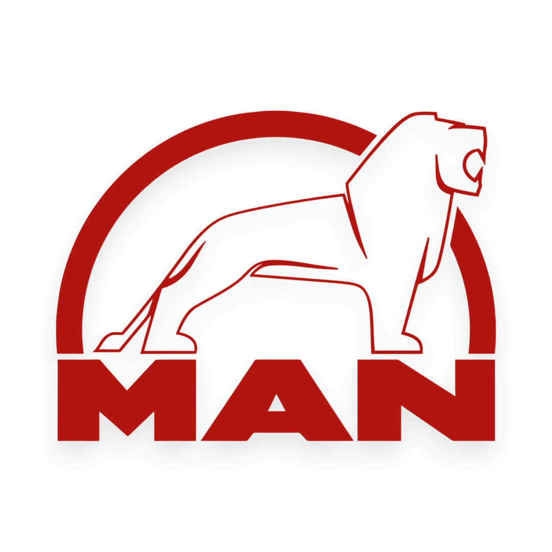 Sticker man løve sort - 031 Rød - KJoF - 100mm x 75mm - Nej tak