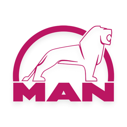 Sticker man løve sort - 041 Pink - KJoF - 100mm x 75mm - Nej tak