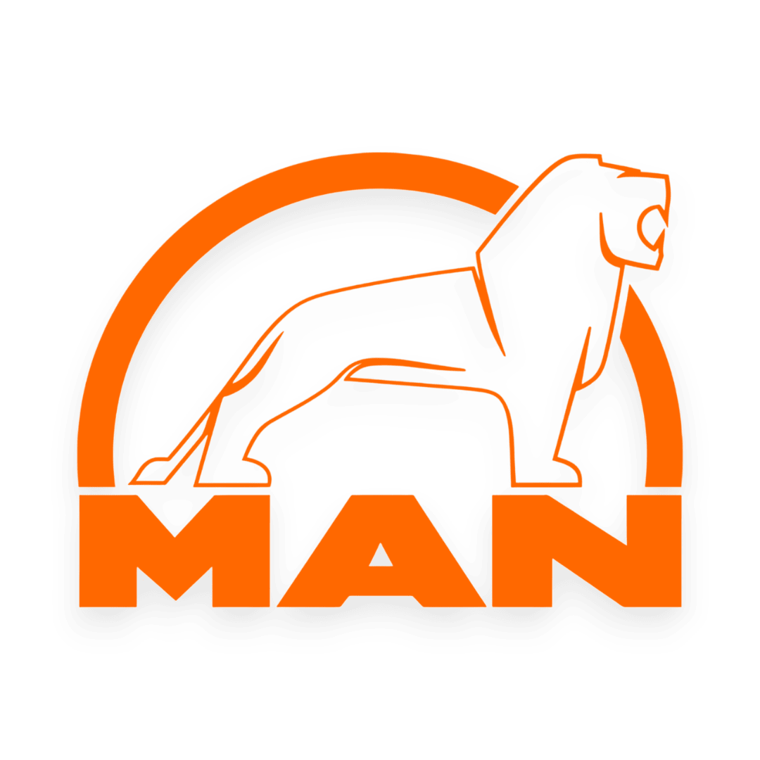 Sticker man løve sort - 035 Lys orange - KJoF - 100mm x 75mm - Nej tak