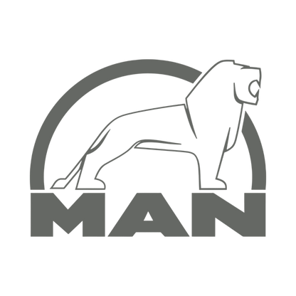 Sticker man løve sort - 061 Grøn - KJoF - 100mm x 75mm - Nej tak