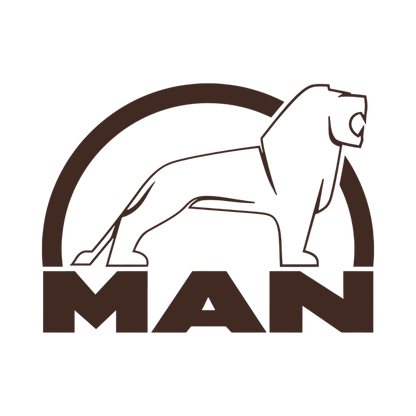 Sticker man løve sort - 061 Grøn - KJoF - 100mm x 75mm - Nej tak