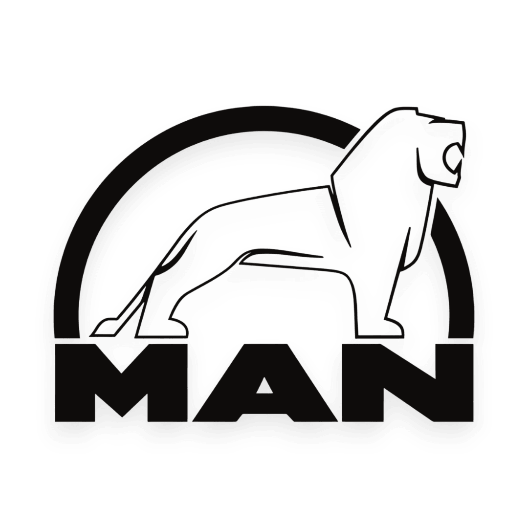 Sticker man løve sort - 070 Sort - KJoF - 100mm x 75mm - Nej tak