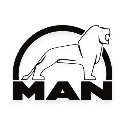 Sticker man løve sort - 070 Sort - KJoF - 100mm x 75mm - Nej tak