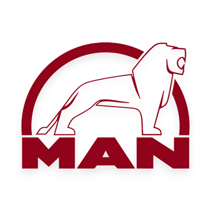 Sticker man løve sort - 030 Mørkerød - KJoF - 100mm x 75mm - Nej tak