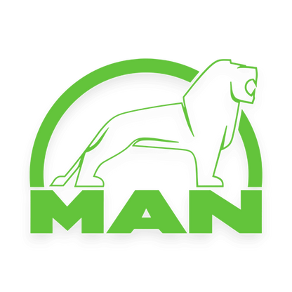 Sticker man løve sort - 063 Lime grøn - KJoF - 100mm x 75mm - Nej tak