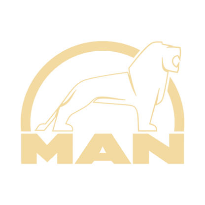 Sticker man løve sort - 061 Grøn - KJoF - 100mm x 75mm - Nej tak