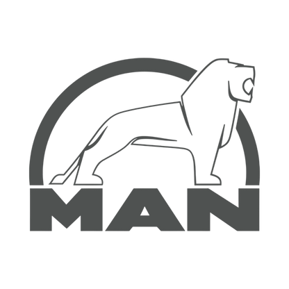 Sticker man løve sort - 061 Grøn - KJoF - 100mm x 75mm - Nej tak