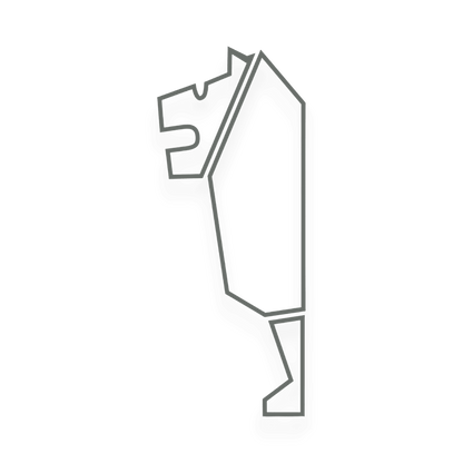 Sticker man old - 071 Grå - KJoF - 100mm x 248mm - Nej tak