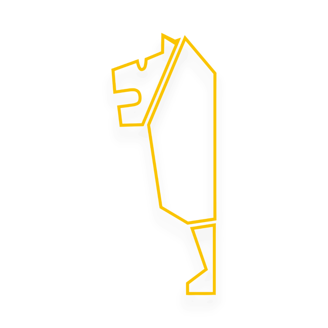 Sticker man old - 021 Gul - KJoF - 100mm x 248mm - Nej tak