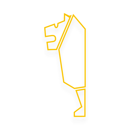 Sticker man old - 021 Gul - KJoF - 100mm x 248mm - Nej tak