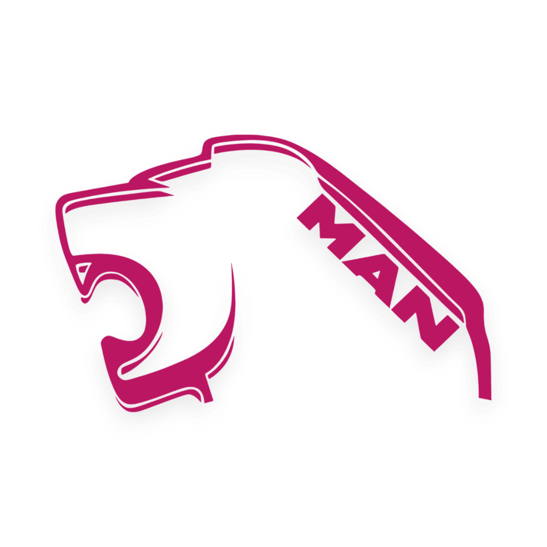 Sticker man stor løve - 041 Pink - KJoF - 100mm x 63mm - Nej tak
