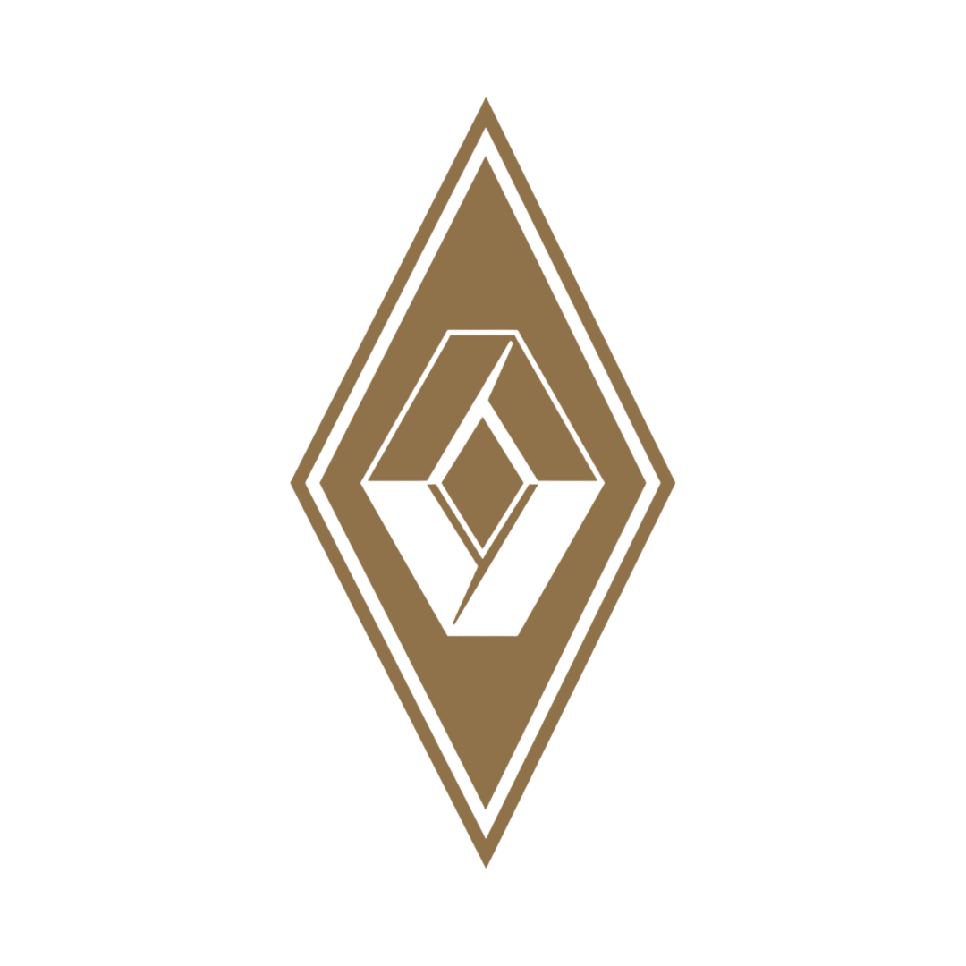 Sticker renault diamond - 061 Grøn - KJoF - 100mm x 199mm - Nej tak