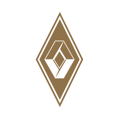 Sticker renault diamond - 061 Grøn - KJoF - 100mm x 199mm - Nej tak