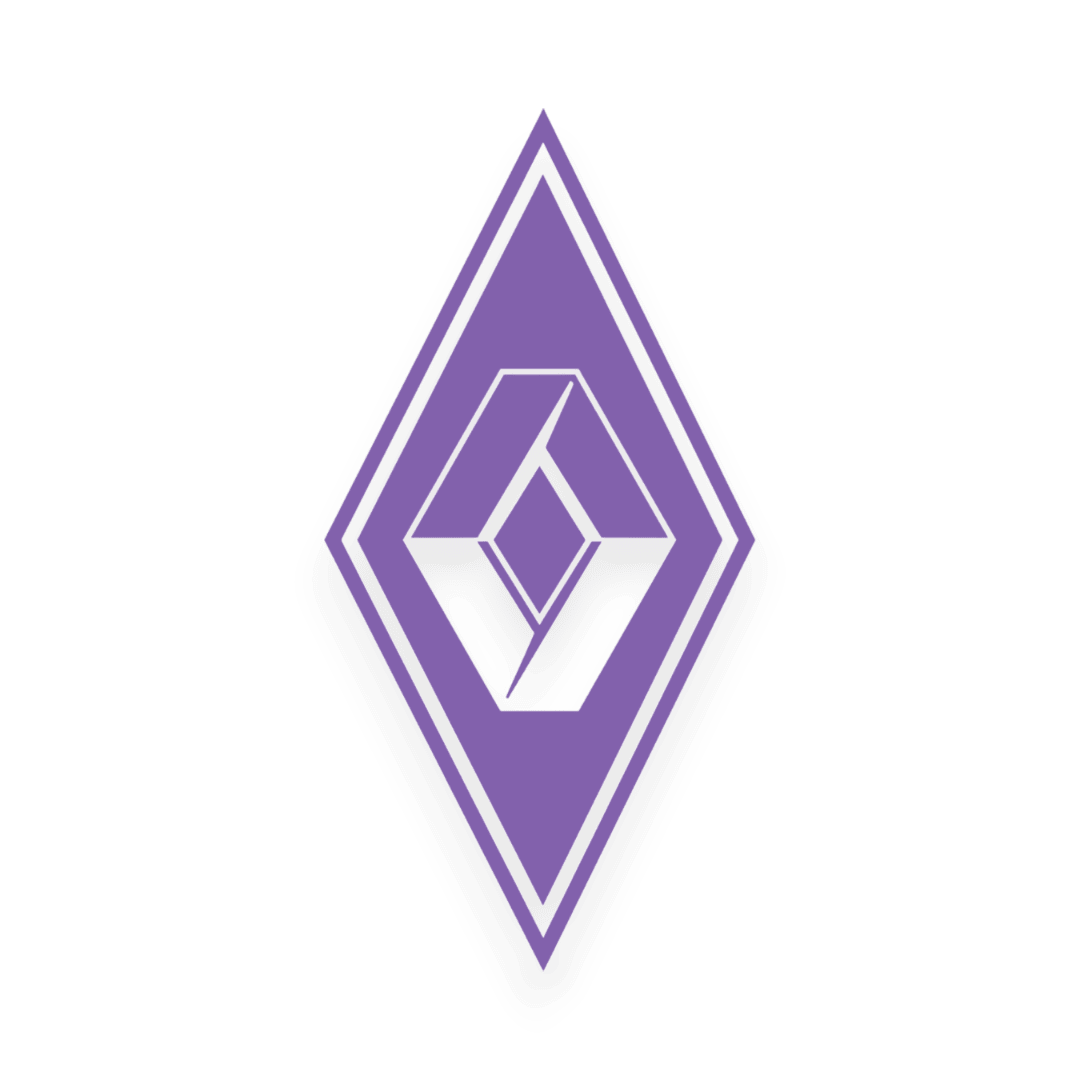 Sticker renault diamond - 061 Grøn - KJoF - 100mm x 199mm - Nej tak