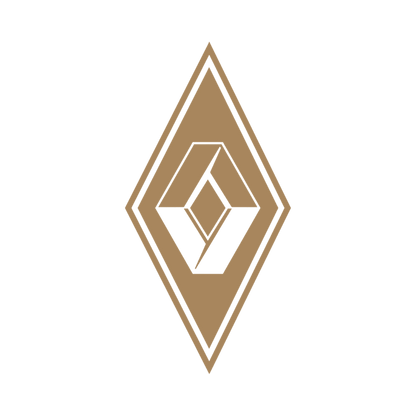 Sticker renault diamond - 061 Grøn - KJoF - 100mm x 199mm - Nej tak