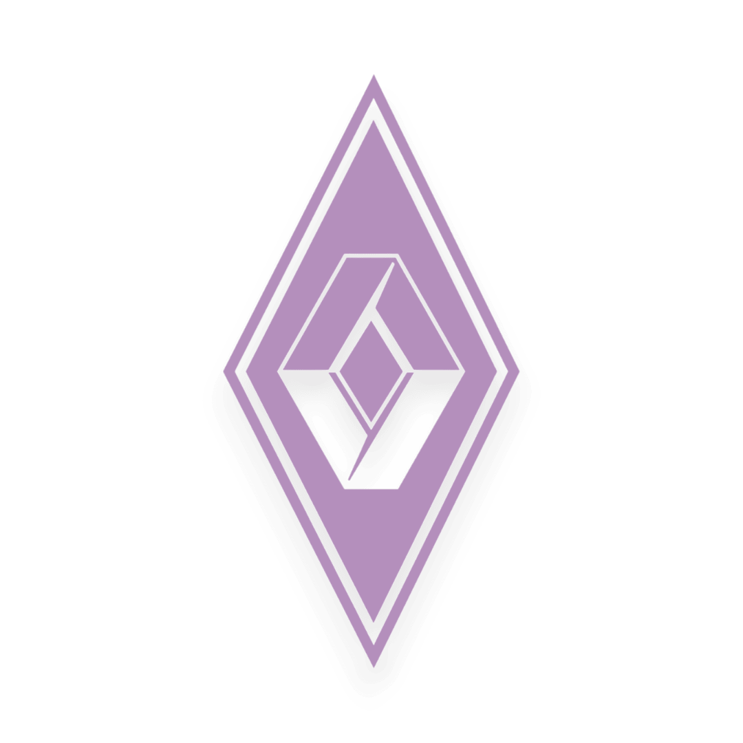 Sticker renault diamond - 061 Grøn - KJoF - 100mm x 199mm - Nej tak