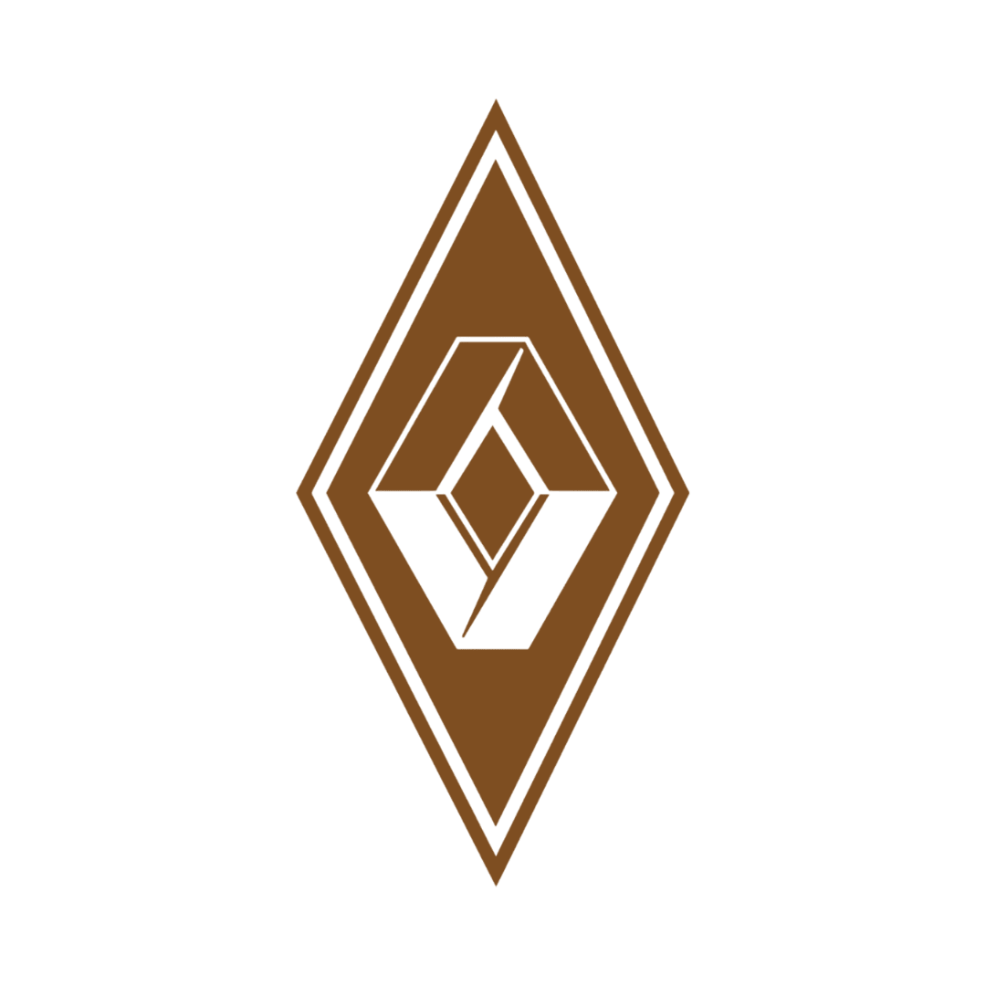 Sticker renault diamond - 061 Grøn - KJoF - 100mm x 199mm - Nej tak