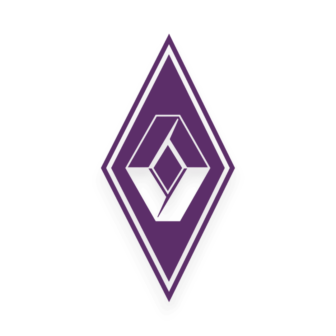 Sticker renault diamond - 061 Grøn - KJoF - 100mm x 199mm - Nej tak