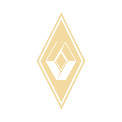 Sticker renault diamond - 061 Grøn - KJoF - 100mm x 199mm - Nej tak