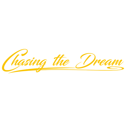 Sticker scania chasing the dream - 021 Gul - KJoF - 100mm x 19mm - Nej tak