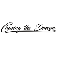 Sticker scania chasing the dream - 010 Hvid - KJoF - 100mm x 19mm - Nej tak