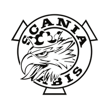 Sticker scania griff - 010 Hvid - KJoF - 100mm x 93mm - Nej tak