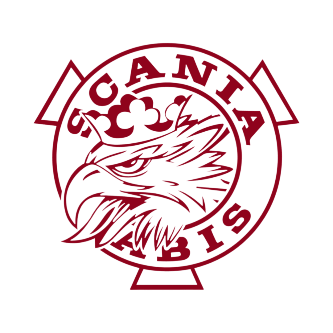 Sticker scania griff - 030 Mørkerød - KJoF - 100mm x 93mm - Ja tak