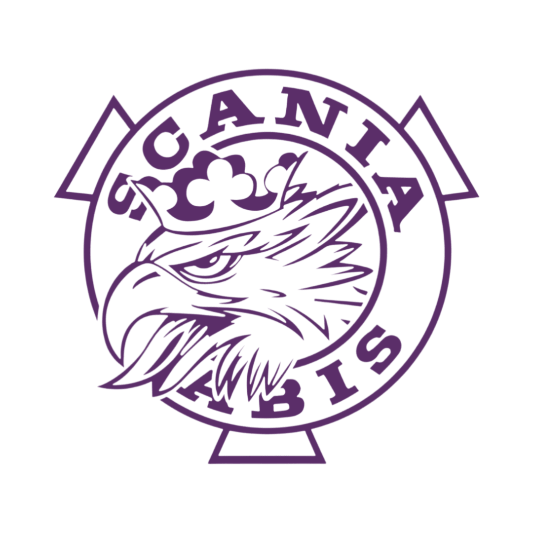 Sticker scania griff - 040 Violet - KJoF - 100mm x 93mm - Ja tak