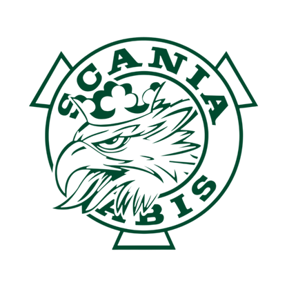 Sticker scania griff - 060 Mørkegrøn - KJoF - 100mm x 93mm - Ja tak