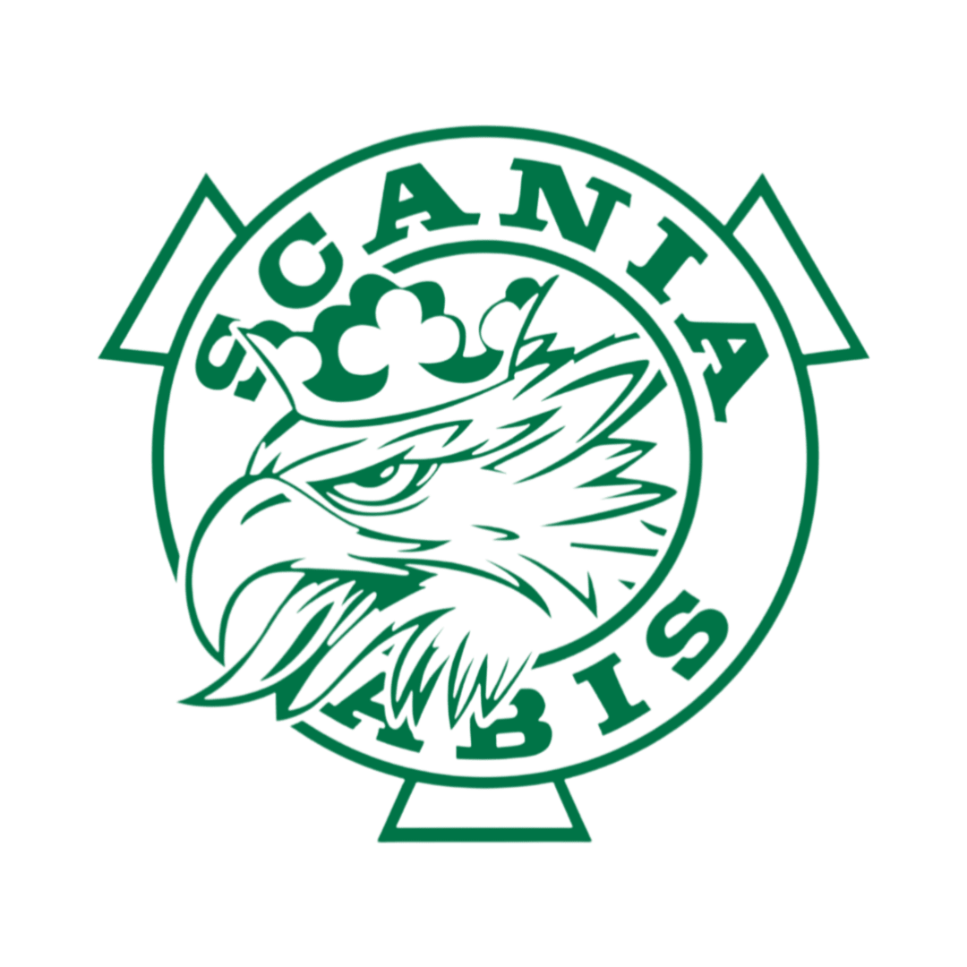 Sticker scania griff - 061 Grøn - KJoF - 100mm x 93mm - Ja tak