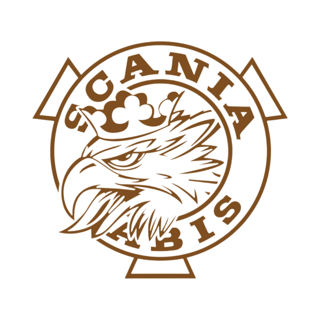 Sticker scania griff - 801 Brun - KJoF - 100mm x 93mm - Ja tak