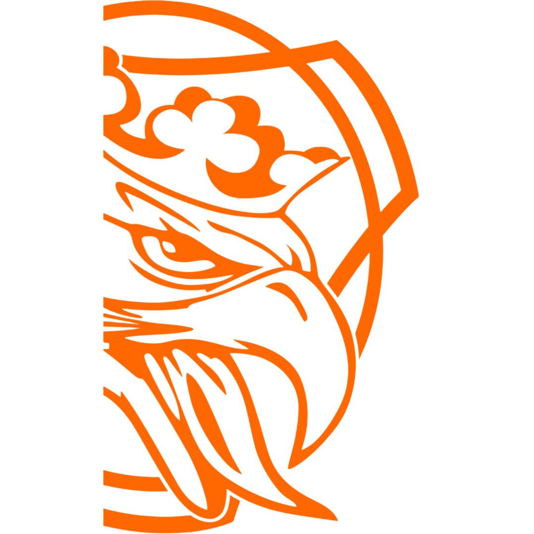 Sticker scania griff king - 035 Lys orange - KJoF - 100mm x 168mm - Nej tak