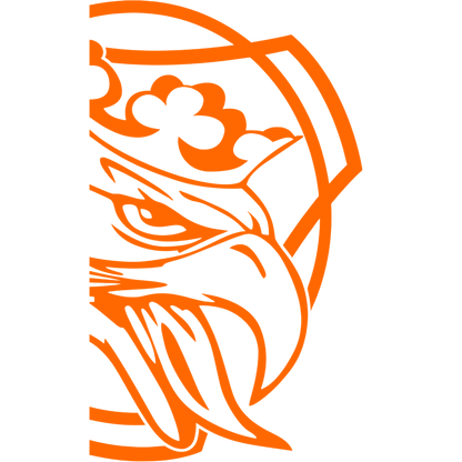 Sticker scania griff king - 035 Lys orange - KJoF - 100mm x 168mm - Nej tak