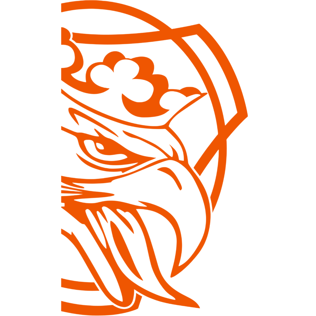 Sticker scania griff king - 034 Orange - KJoF - 100mm x 168mm - Nej tak