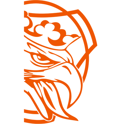 Sticker scania griff king - 034 Orange - KJoF - 100mm x 168mm - Nej tak