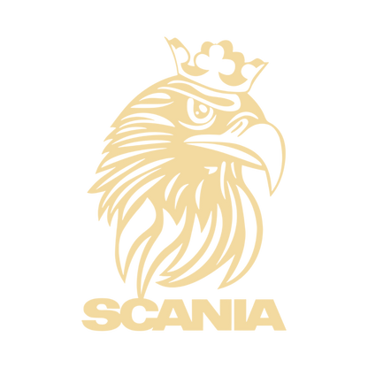 Sticker scania griff krone - 061 Grøn - KJoF - 100mm x 143mm - Nej tak