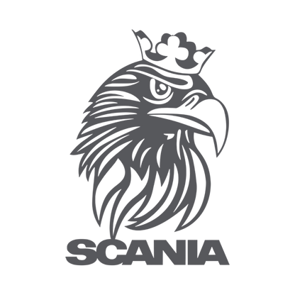 Sticker scania griff krone - 061 Grøn - KJoF - 100mm x 143mm - Nej tak